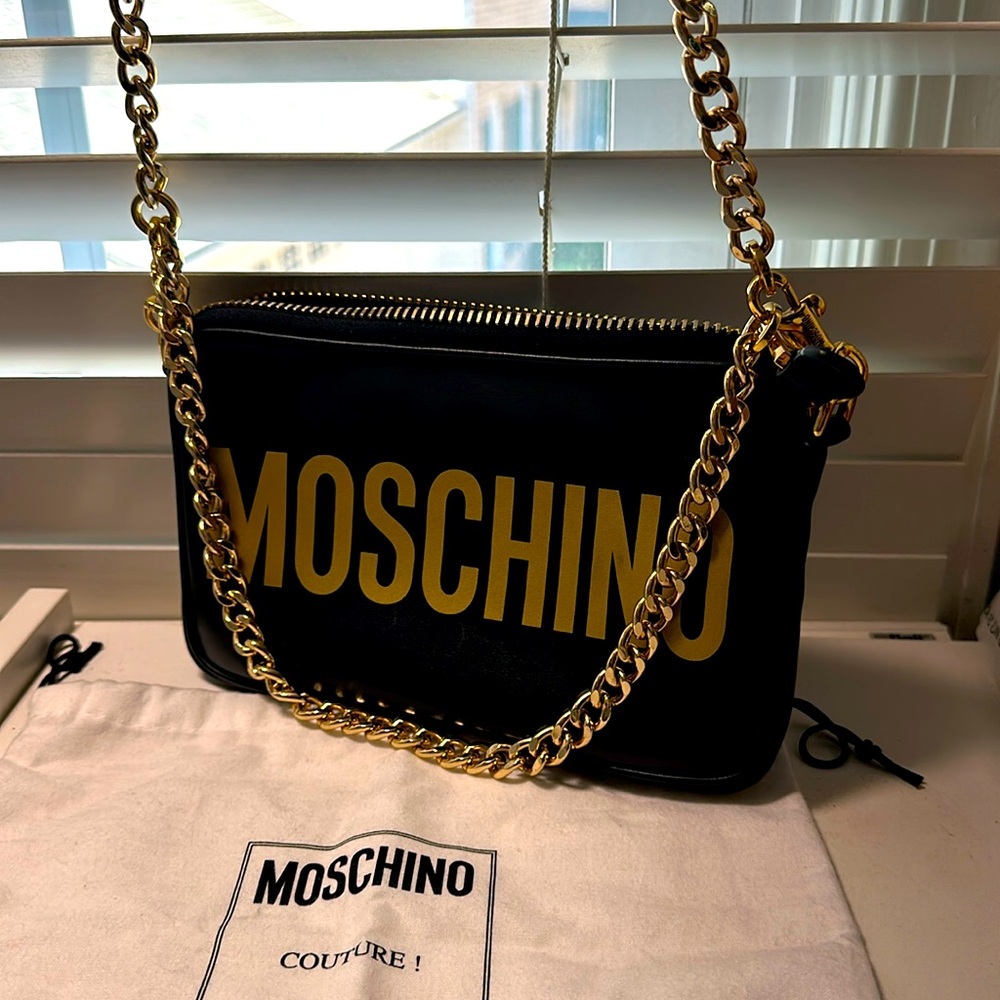 Authentic beautiful Moschino Leather shoulder bag